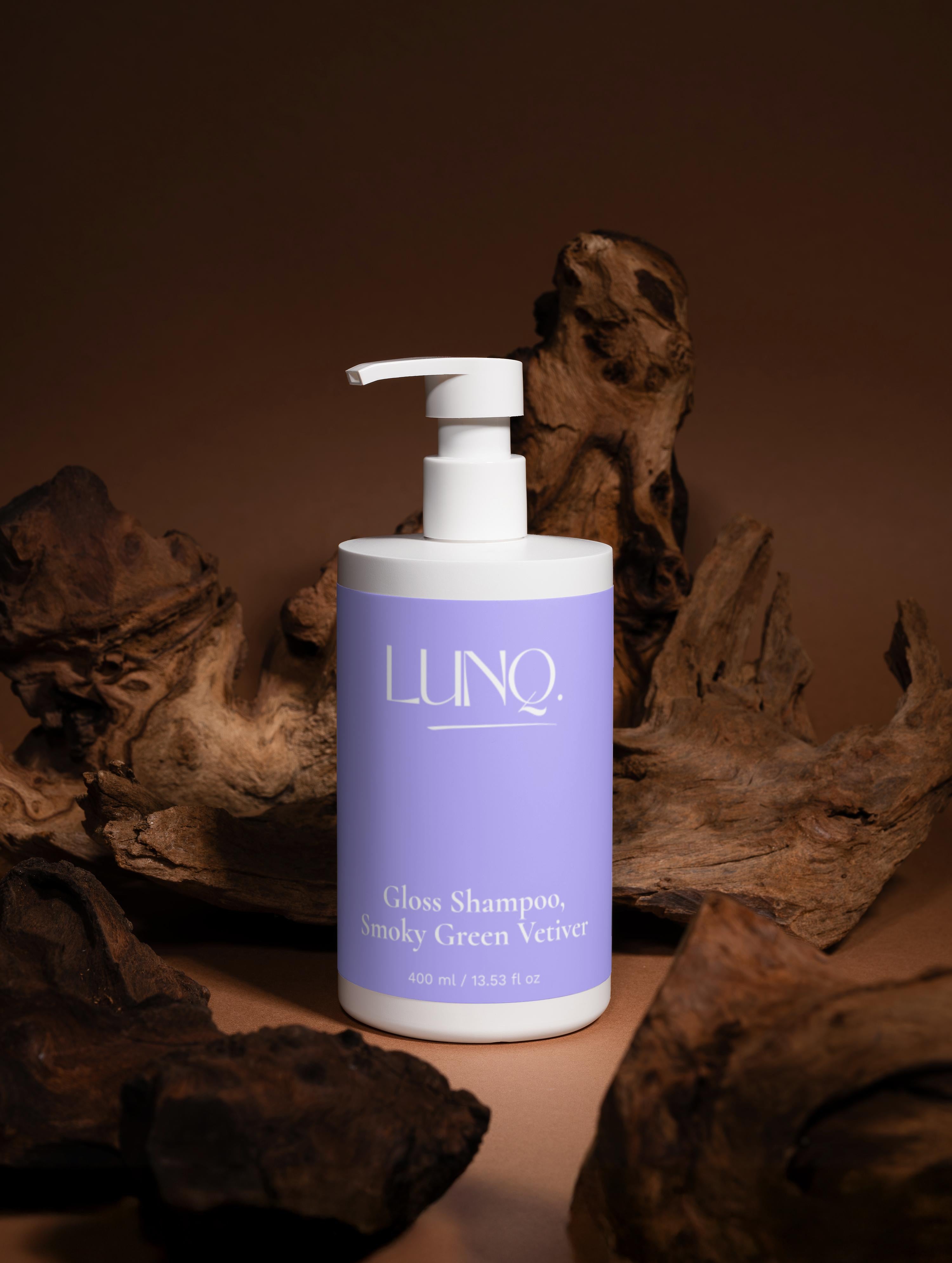 Gloss Shampoo, Smoky Green Vetiver